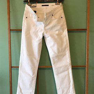 Fidelity Rev Mid-Rise Straight White Jeans - NWT